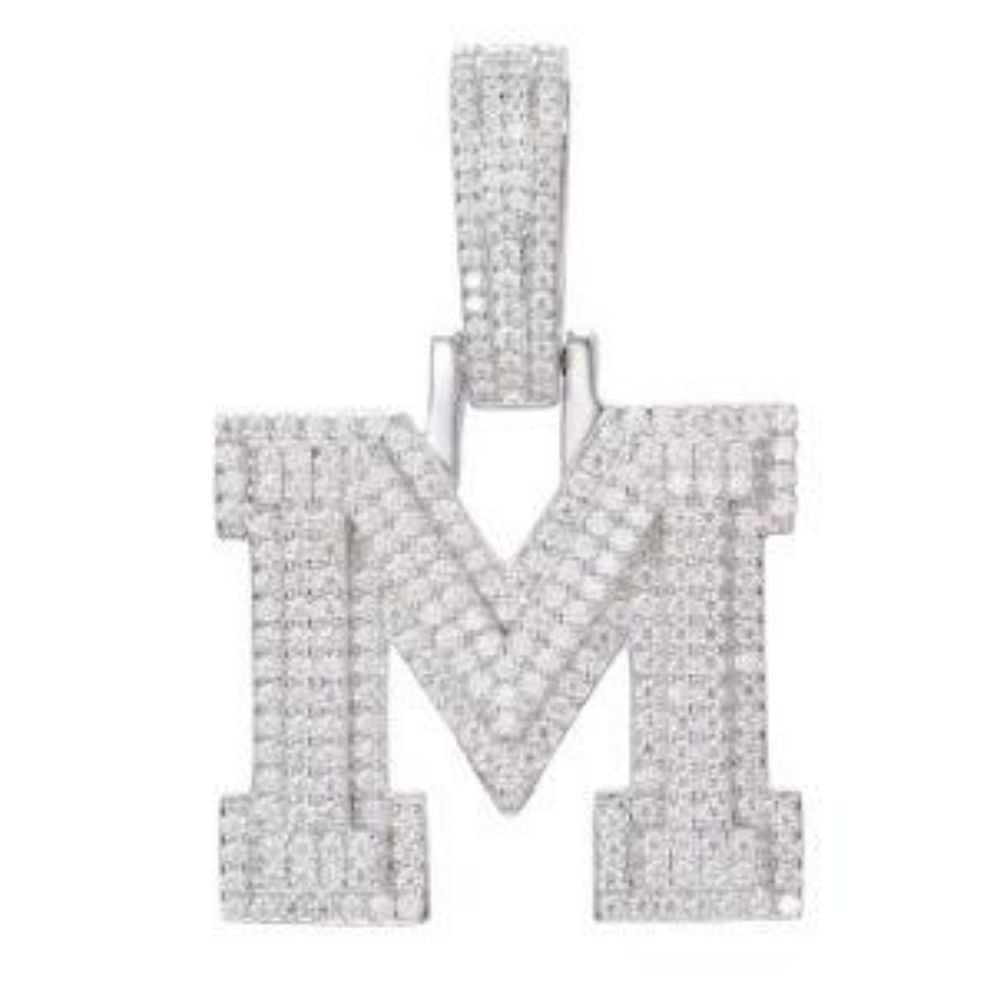 925 Silver Cubic Zirconia Set Initial M – Imperial Time