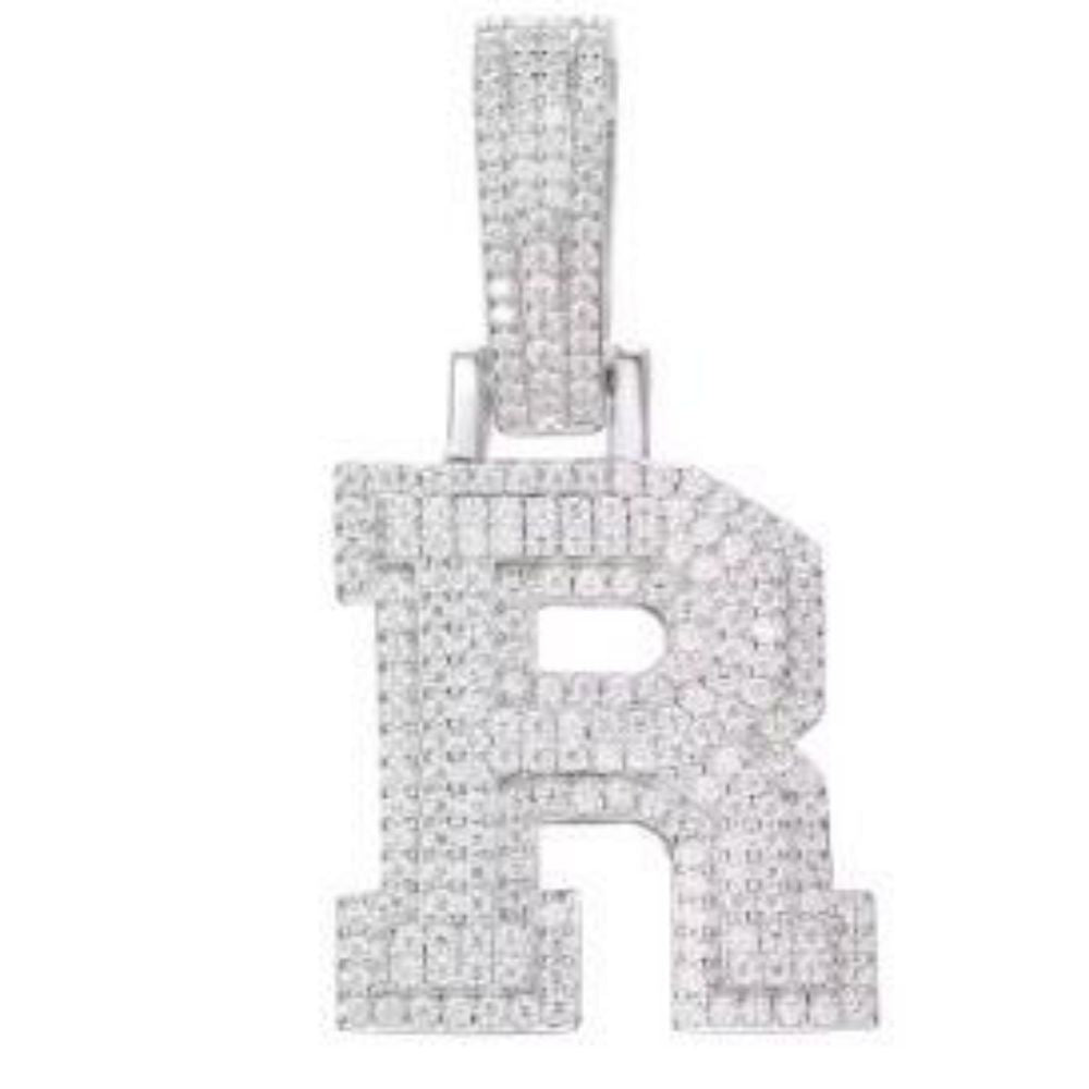 925 Silver Cubic Zirconia Set Initial R – Imperial Time