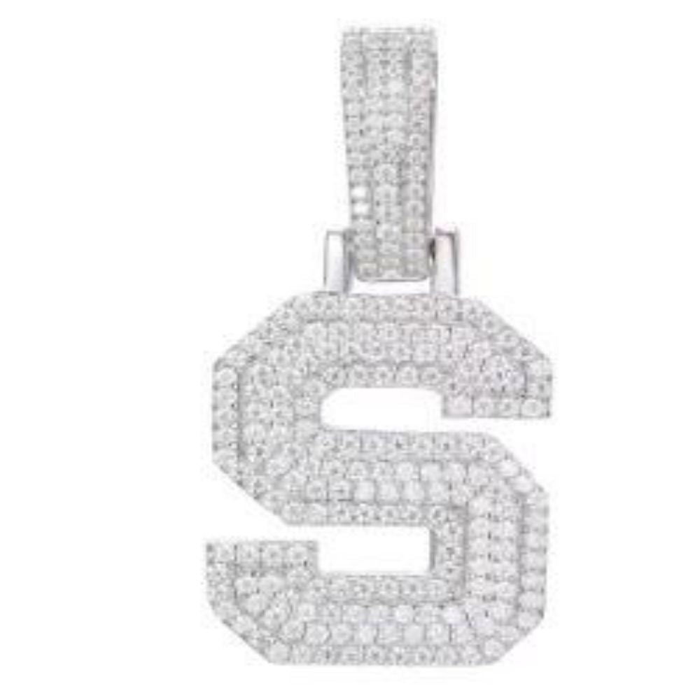 925 Silver Cubic Zirconia Set Initial S – Imperial Time