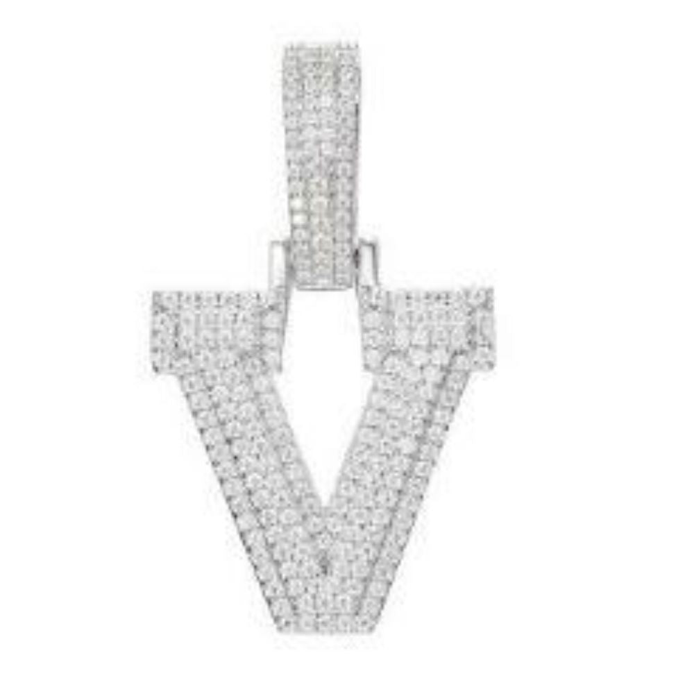 925 Silver Cubic Zirconia Set Initial V – Imperial Time