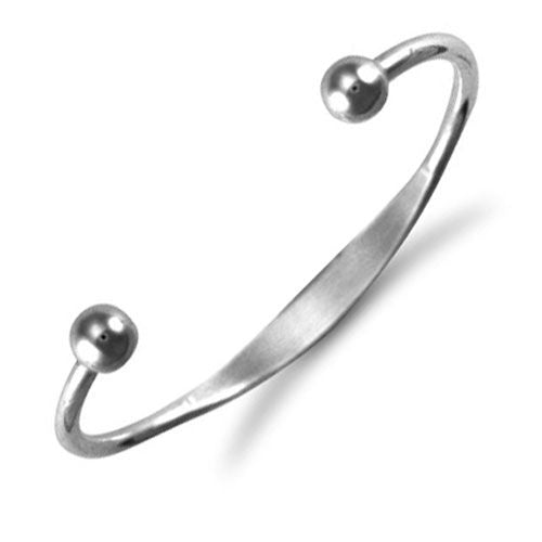 925 Sterling Silver Torque I.D. Baby / Childrens Bangle. – Imperial Time