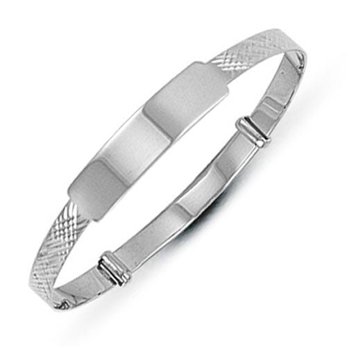 925 Silver Diamond Cut Baby Expander Bangle – Imperial Time