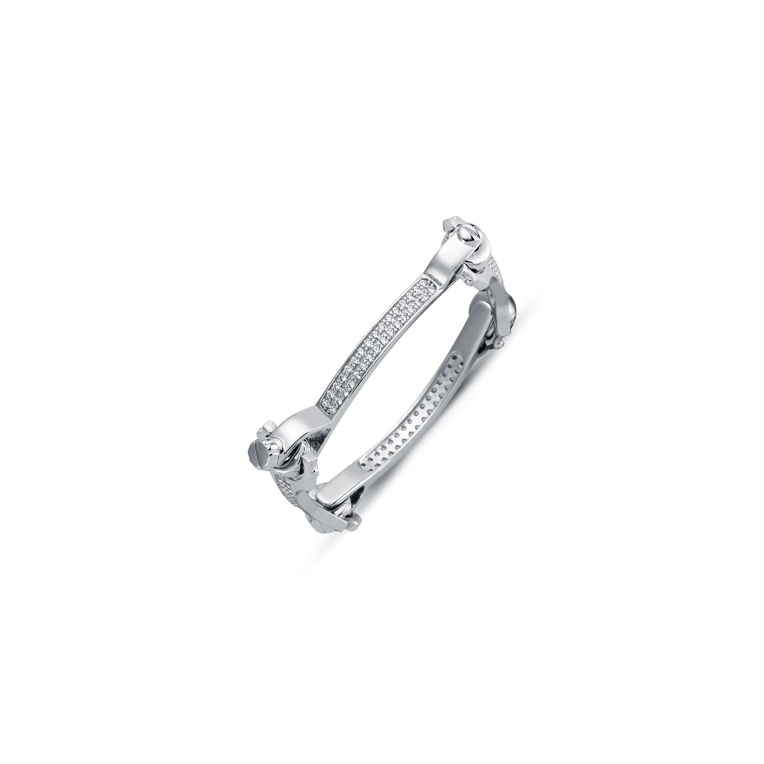 925 Sterling Silver Cubic Zirconia Set Spanner & Socket Bracelet Baby / Childrens Bangle – Imperial Time