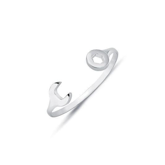 925 Sterling Silver Solid Spanner Baby / Childrens Bangle – Imperial Time