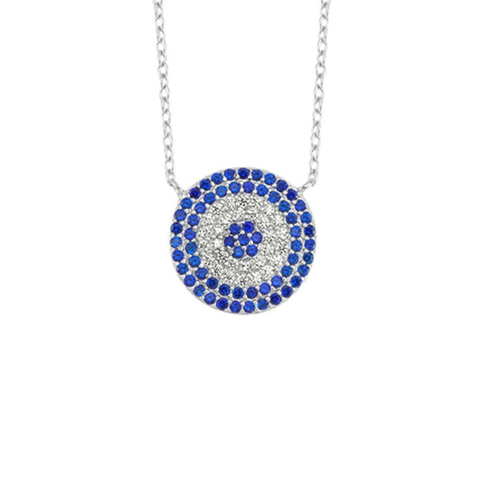 925 Silver Cubic Zirconia Set Clister Necklace – Imperial Time