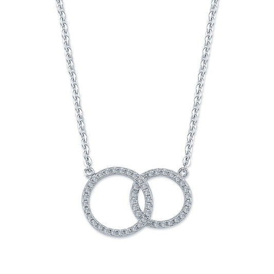 925 Silver Intertwined Circle Necklace – Imperial Time
