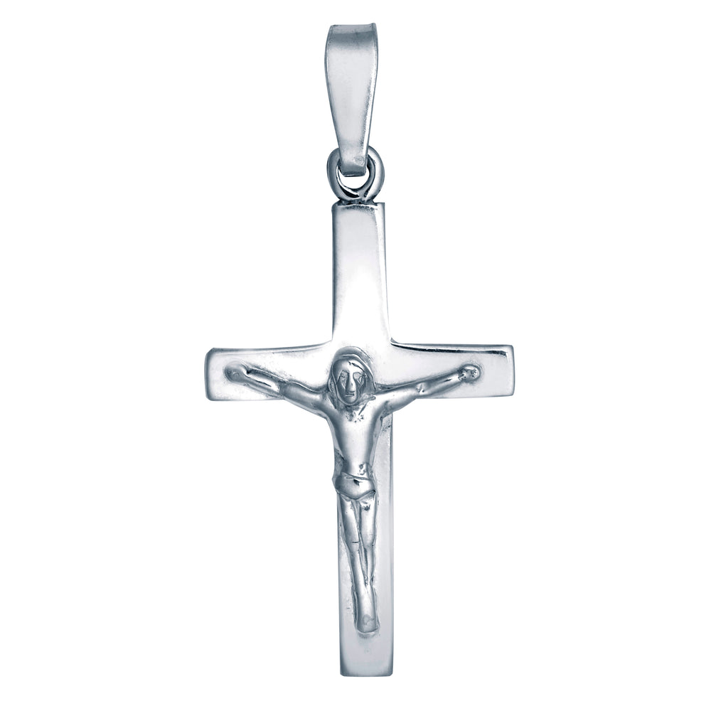 925 Silver Stamped Crucifix – product view