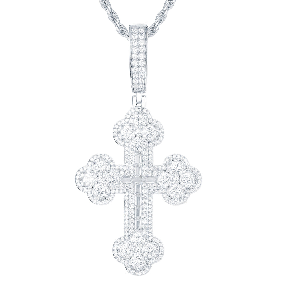 925 Silver CZ Set Cross – product view