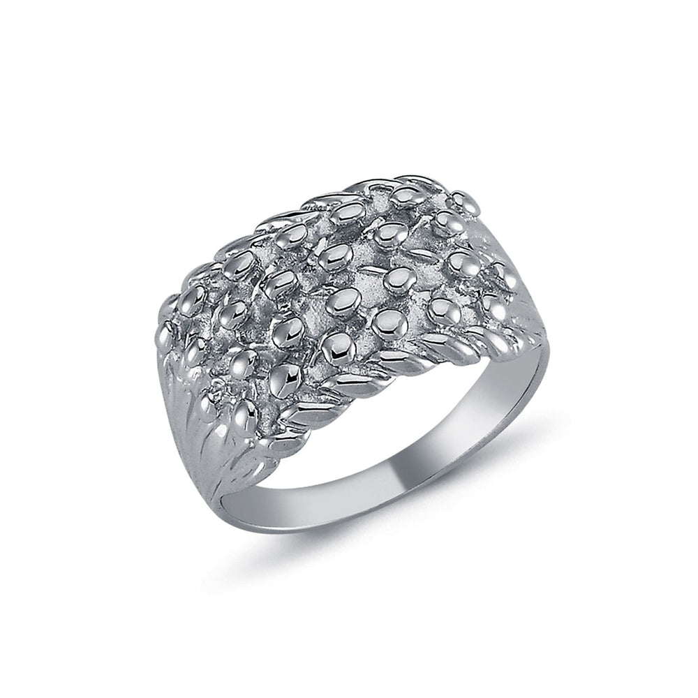 925 Silver Four Row keeper Ring – Imperial Time