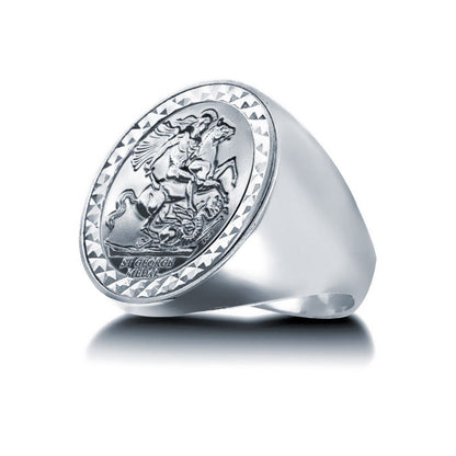 925 Silver Full Sovereign Ring – Imperial Time