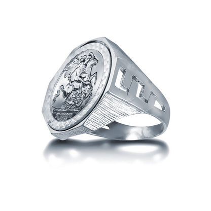925 Silver Full Sovereign Ring – Imperial Time