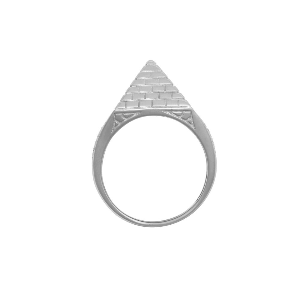 925 Silver Pyramid Ring 15.3mm – product view