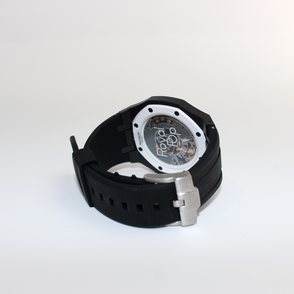 AP Swatch Royal Pop OCHO NEGRO Bio-ceramic Pocket Watch SSX03W101N Audemars Piguet Collaboration New Unworn
