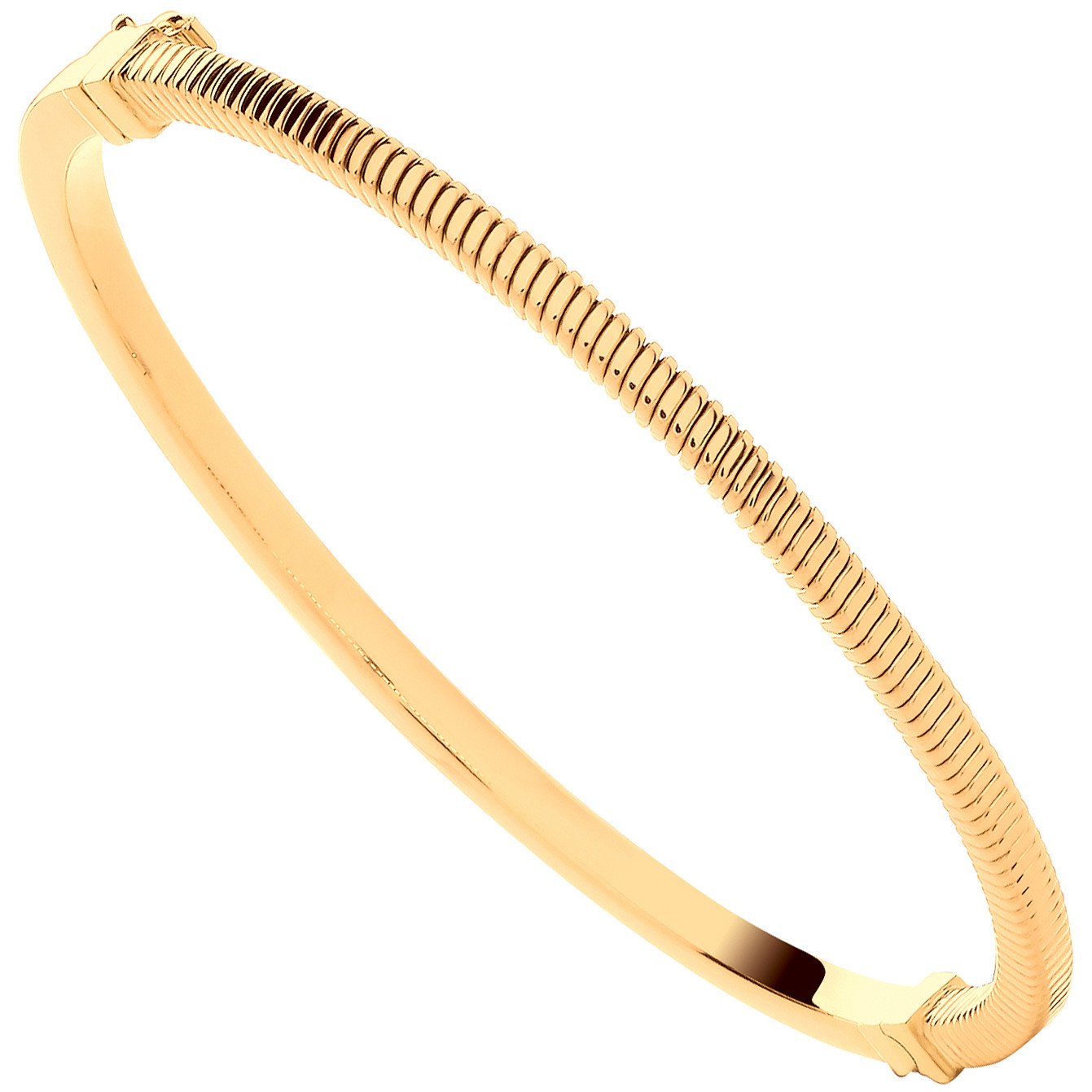 Yellow Gold Snake Style Ladies Bangle