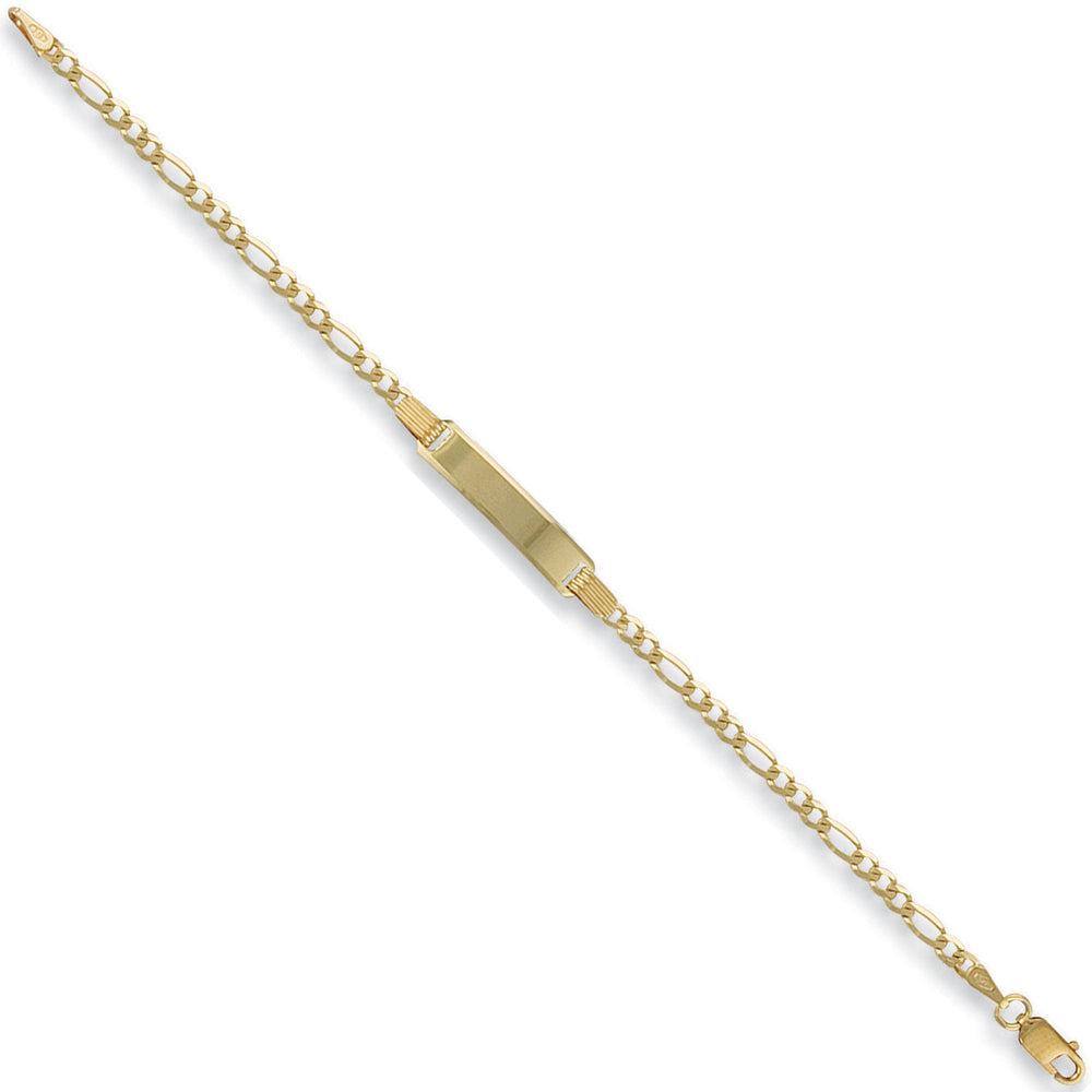 Yellow Gold Baby/Ladies Figaro ID Bracelet