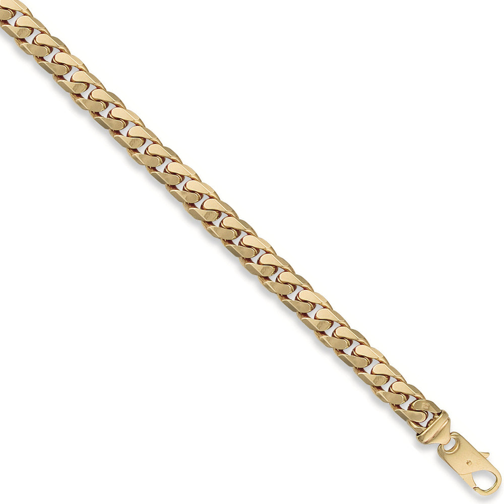 Yellow Gold 9mm Tight Link Curb Bracelets