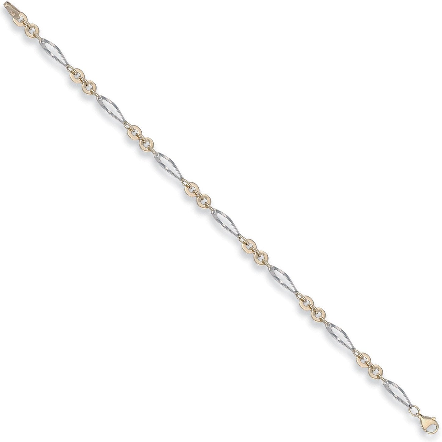 White & Yellow Gold Fancy Bracelet