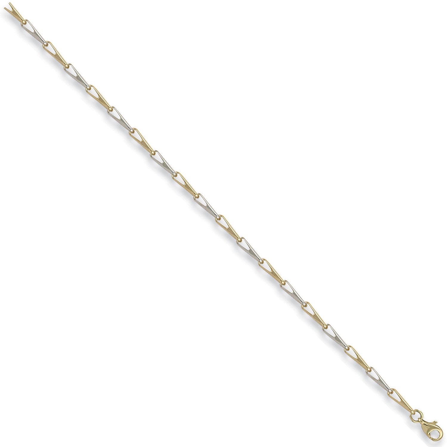 White & Yellow Gold Fancy Bracelet