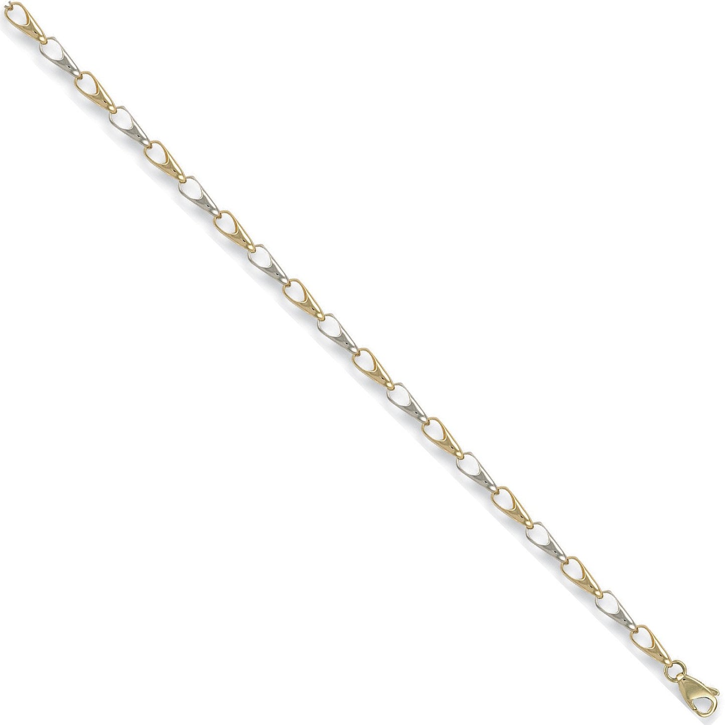 White & Yellow Gold Fancy Bracelet