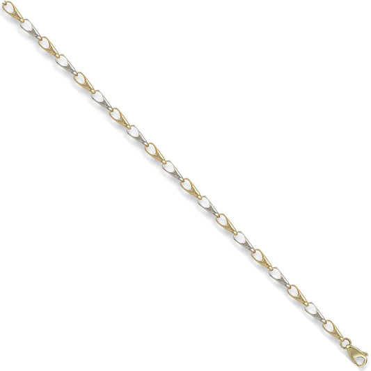 White & Yellow Gold Fancy Bracelet