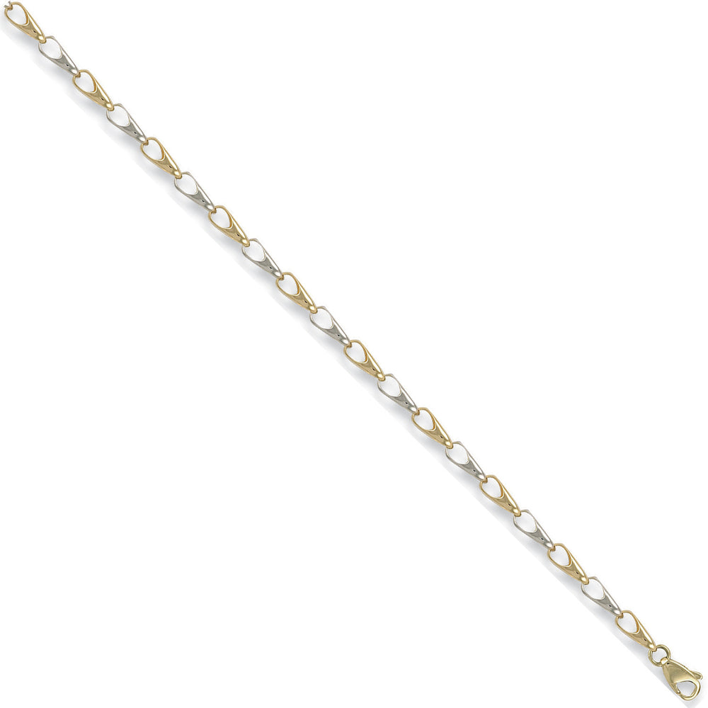 White & Yellow Gold Fancy Bracelet
