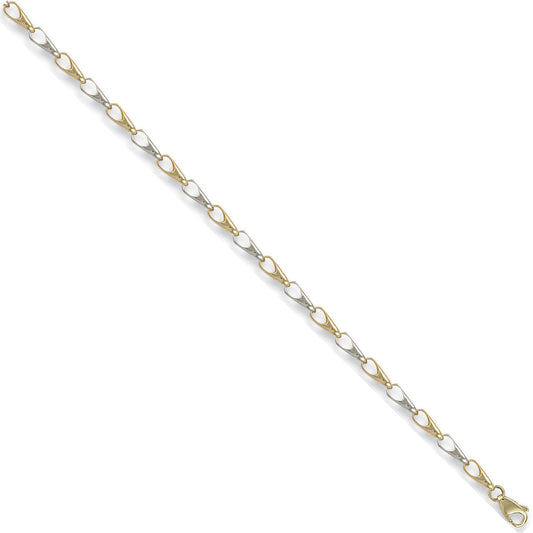 White & Yellow Gold Fancy Bracelet