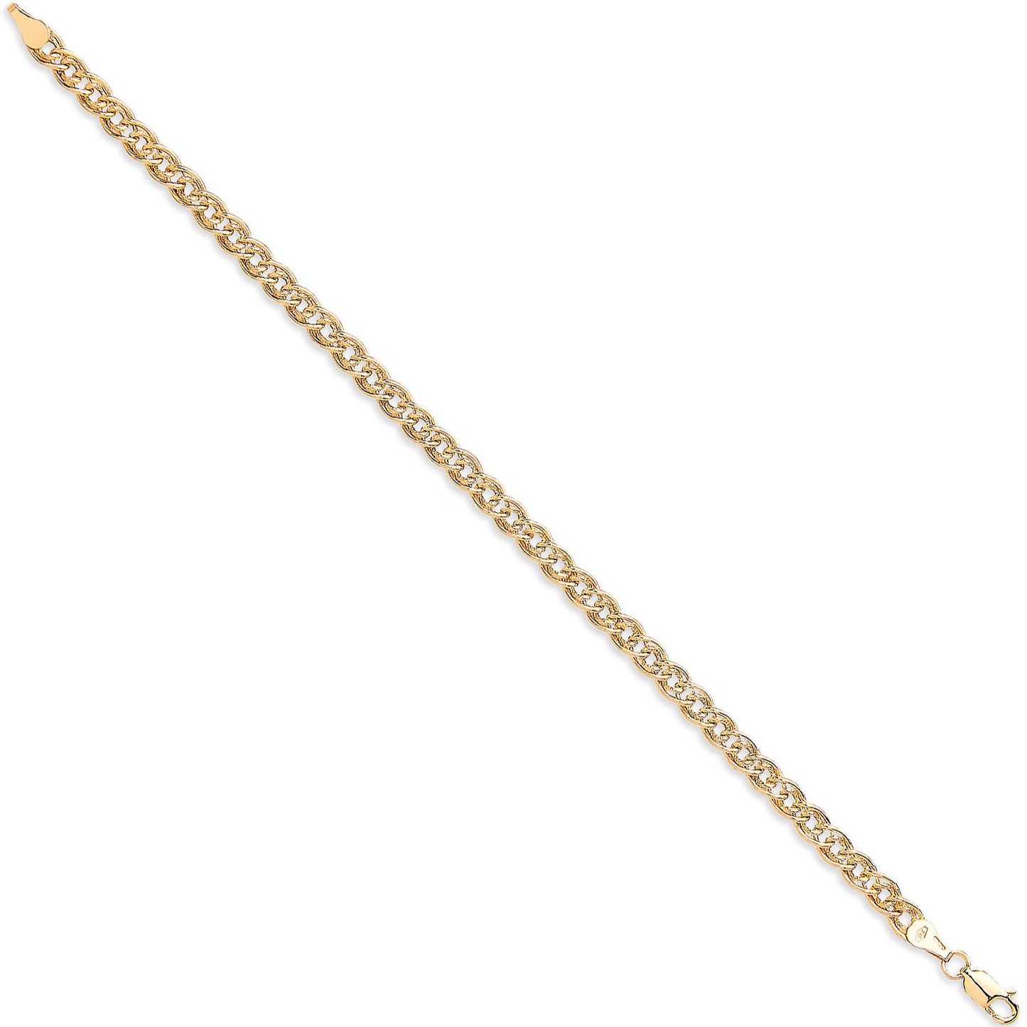 Yellow Gold Hollow Link Ladies Bracelet