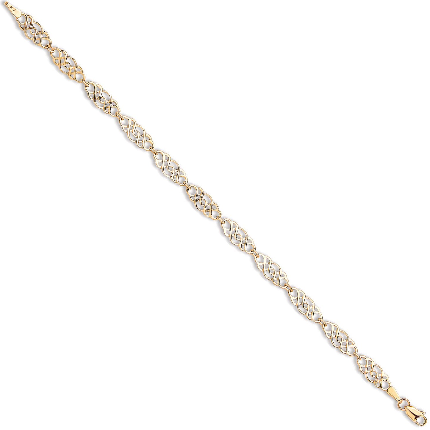 Yellow Gold Celtic Link Ladies Bracelet