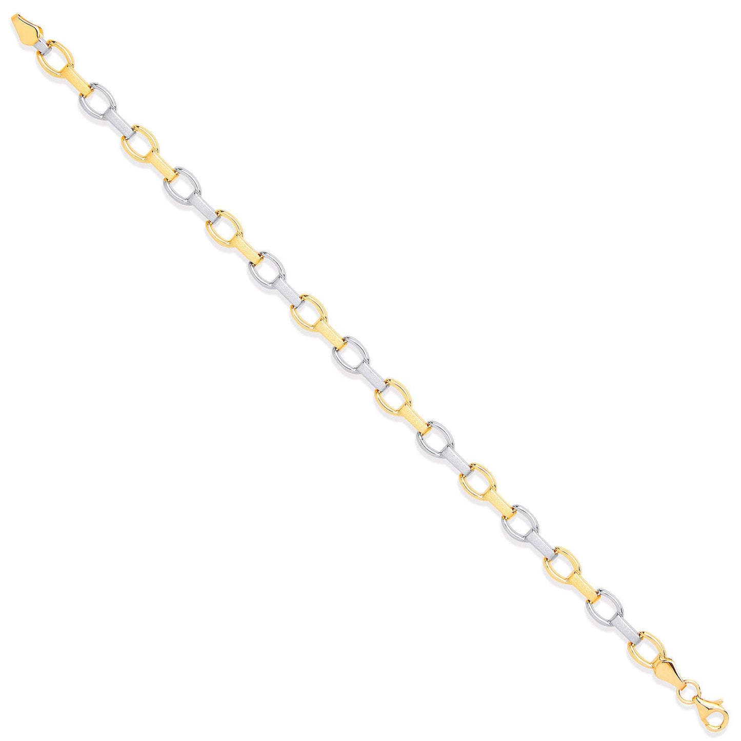 White & Yellow Gold Fancy Ladies Bracelet