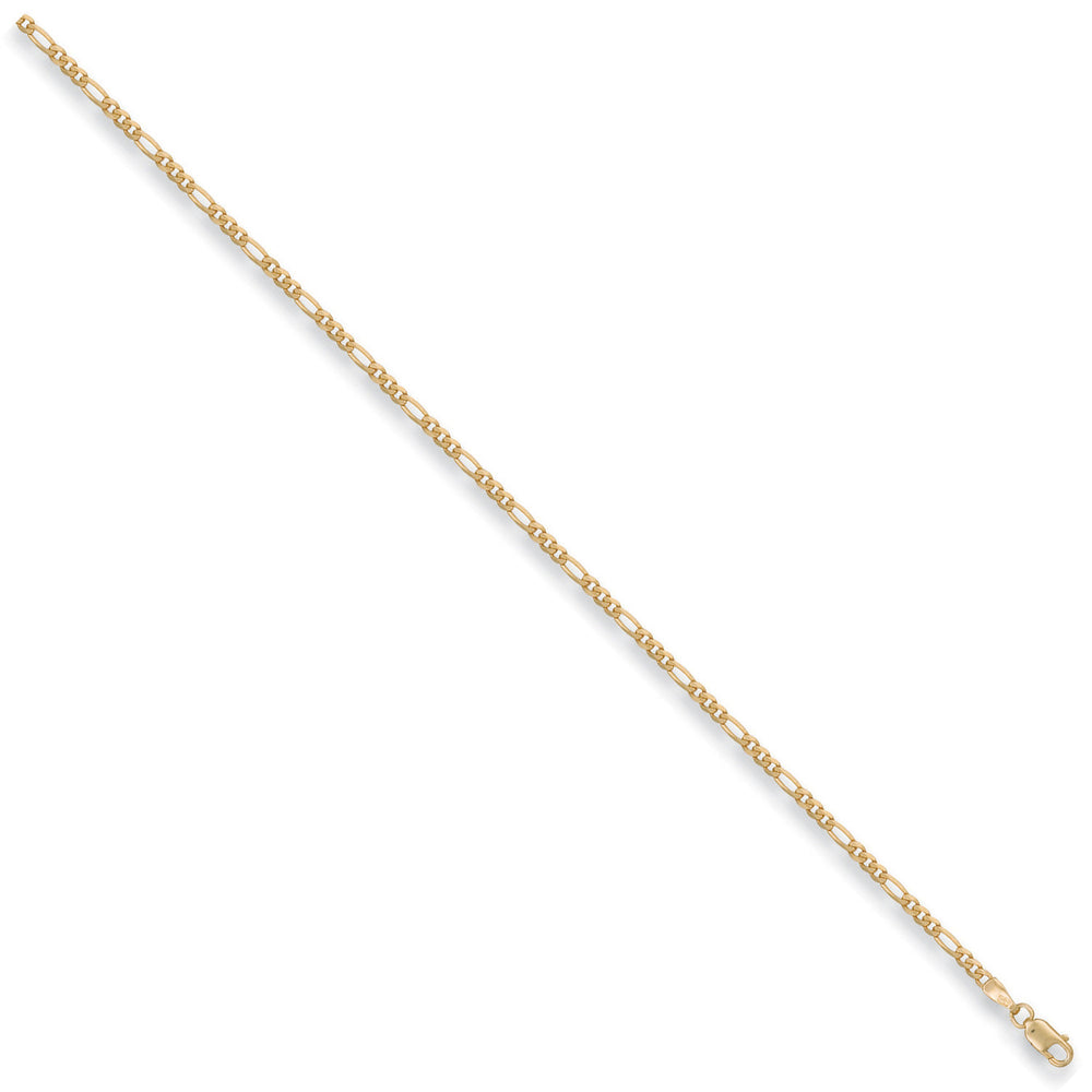 Yellow Gold 2.2mm Figaro Chain – product view