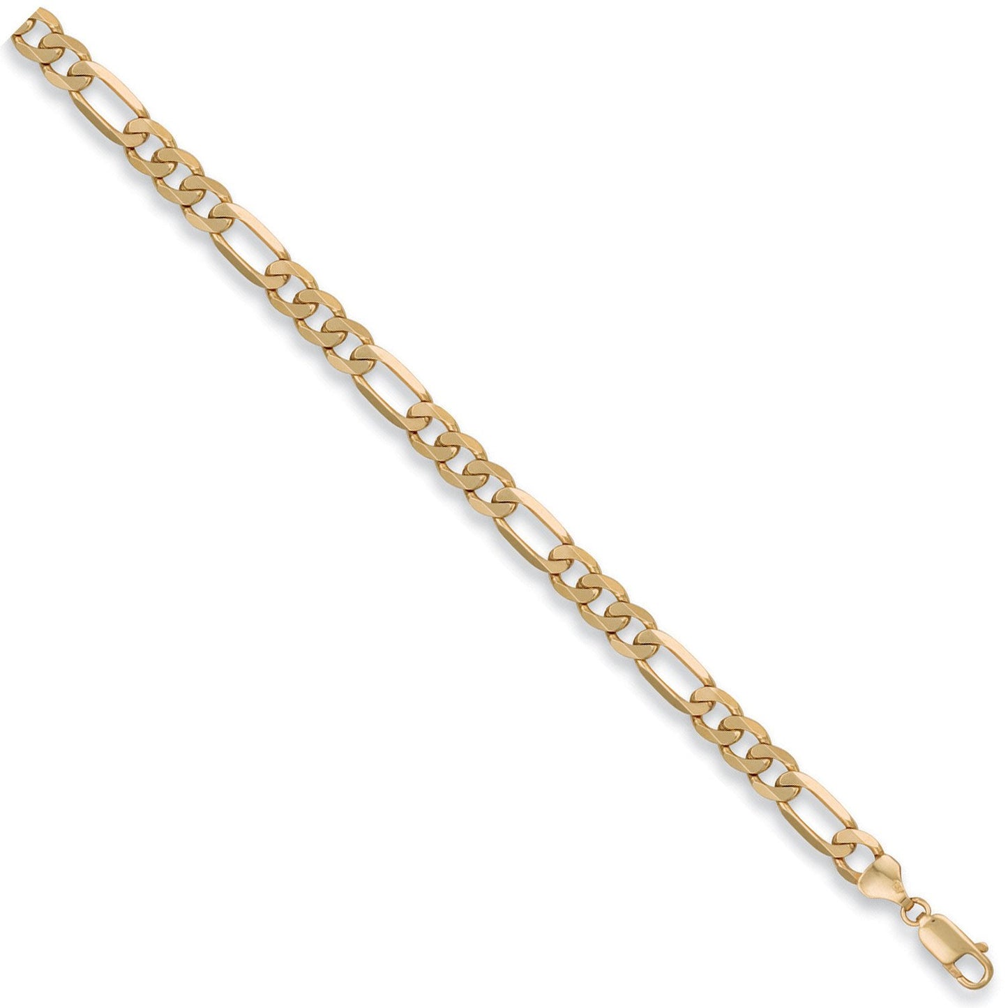 Yellow Gold 7mm Figaro Chain