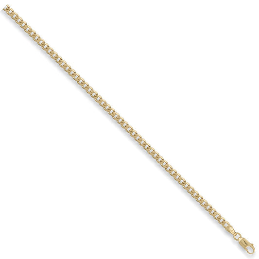 Yellow Gold 4mm Curb Chain - Fine Necklace - Certified Authentic - Swiss Made - UK Stock – Luxury Jewellery by Imperia