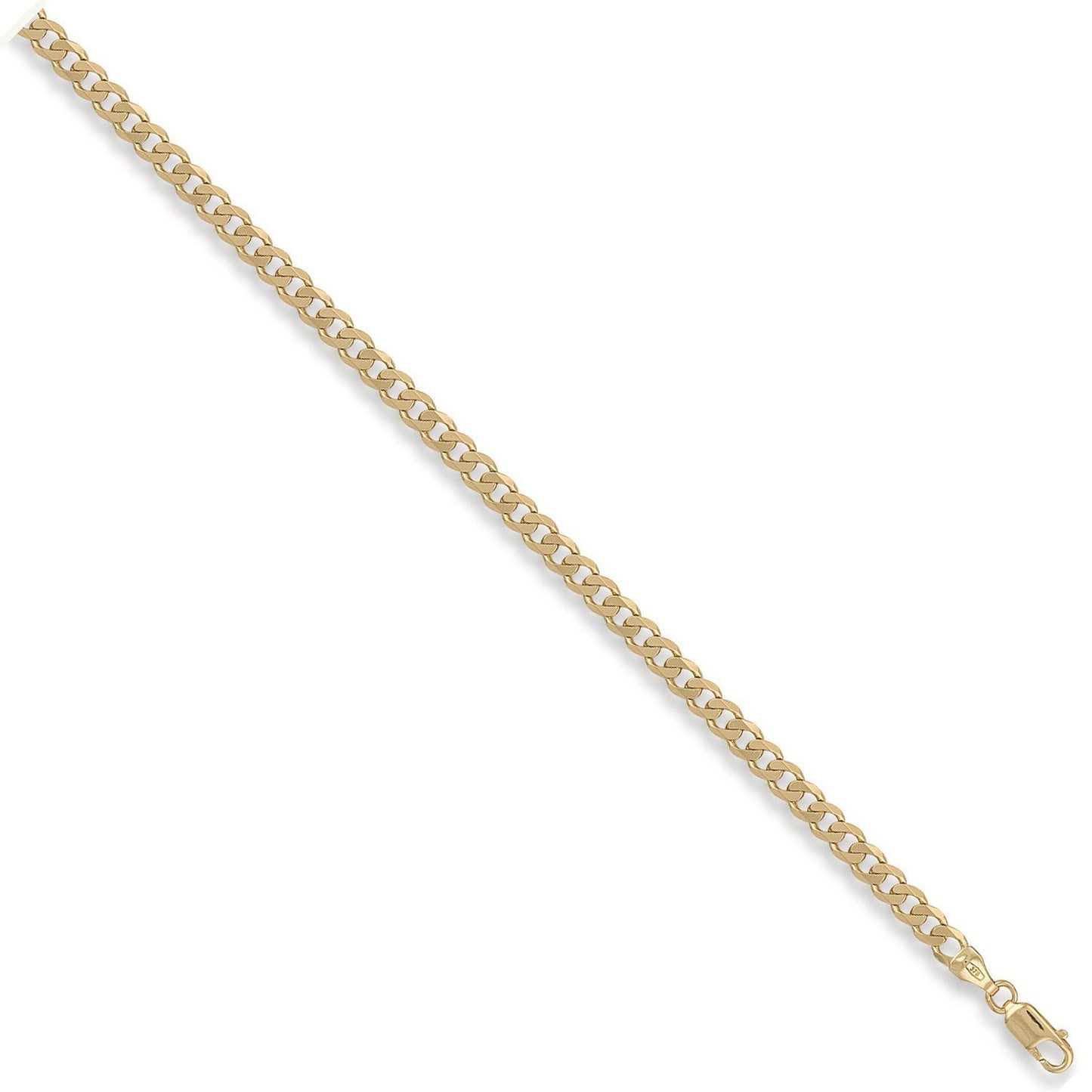 Yellow Gold 4.6mm Curb Chain - Fine Necklace - Certified Authentic - Swiss Made - UK Stock – Luxury Jewellery by Imper