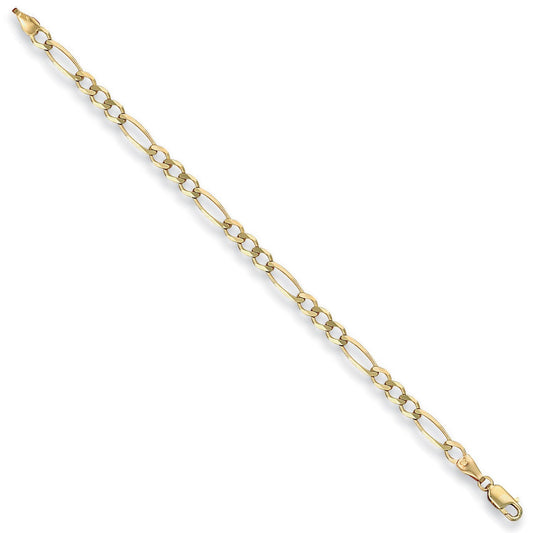 Yellow Gold 4.4mm Economy Figaro Chain