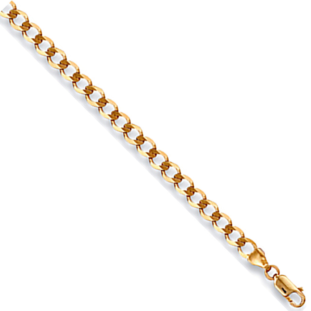 Yellow Gold 3.5mm Economy Curb Chain – product view