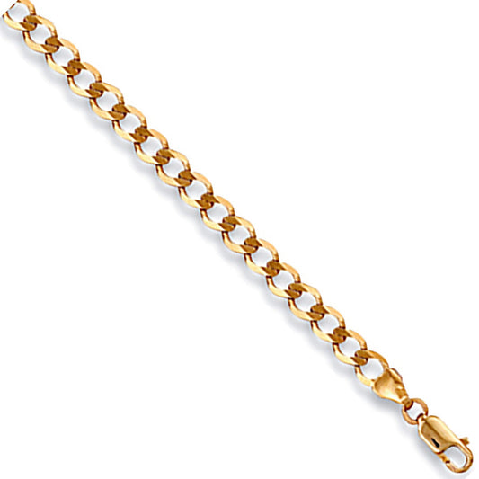 Yellow Gold 4.2mm Economy Curb Chain