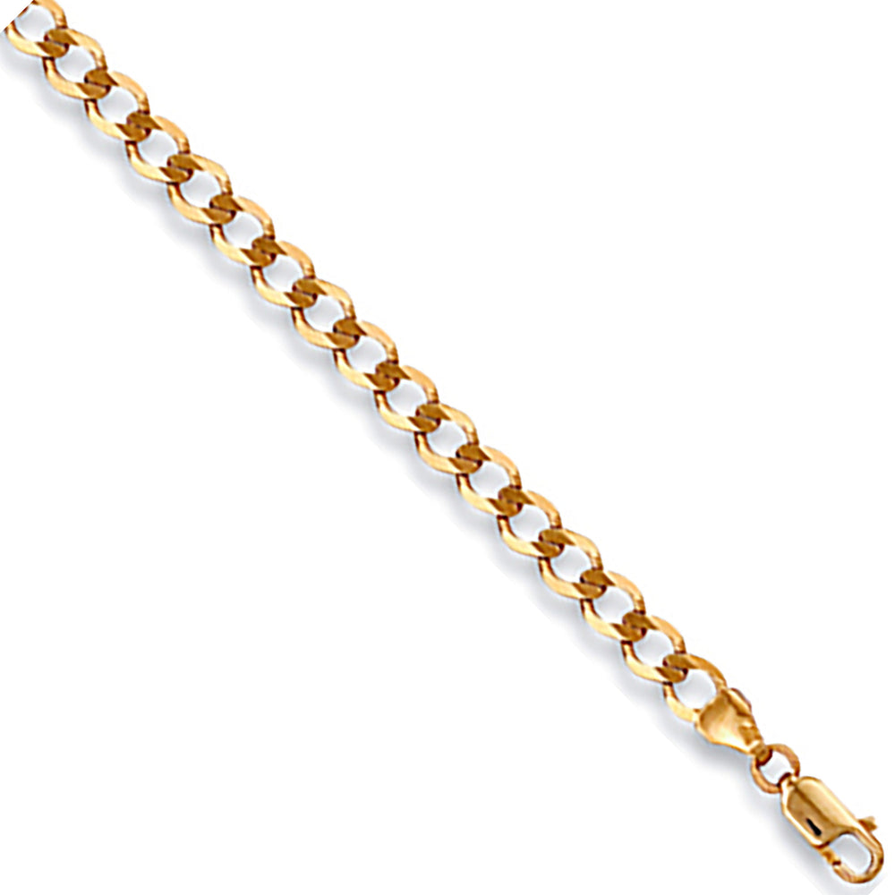Yellow Gold 4.2mm Economy Curb Chain