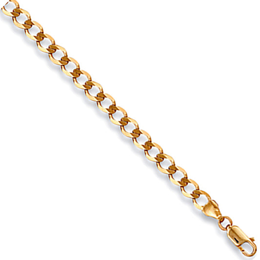Yellow Gold 4.2mm Economy Curb Chain