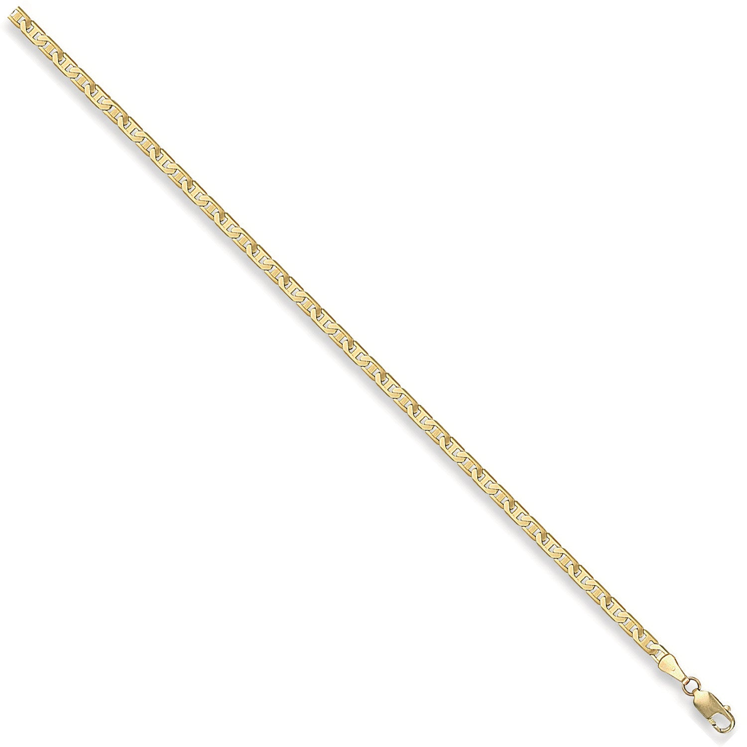 Yellow Gold 3.0mm Flat Anchor Chain