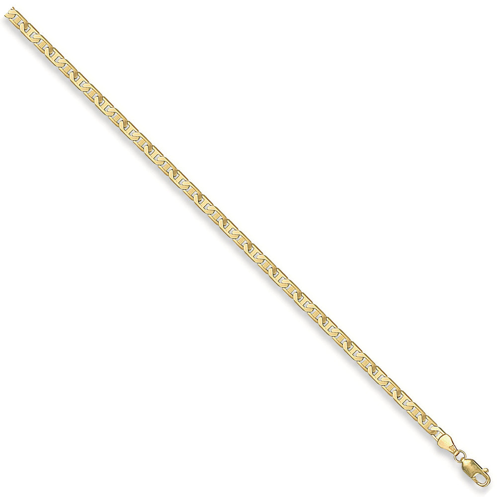 Yellow Gold 3.7mm Flat Anchor Chain