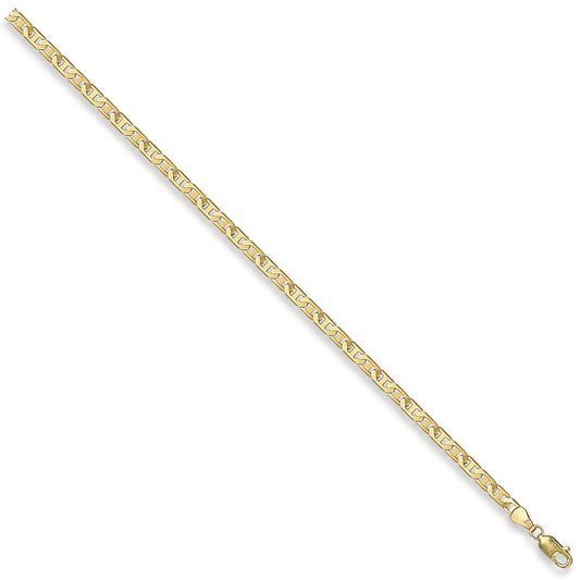 Yellow Gold 3.7mm Flat Anchor Chain
