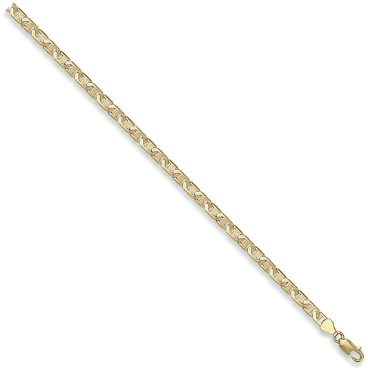 Yellow Gold 4.4mm Flat Anchor Chain