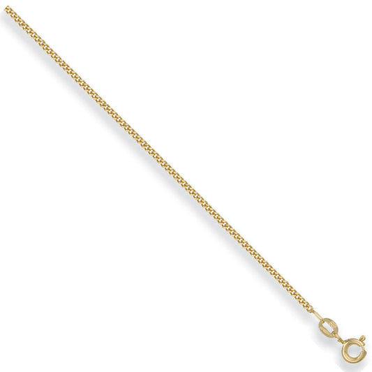 Yellow Gold 1.5mm Traditional Classic Curb Chain
