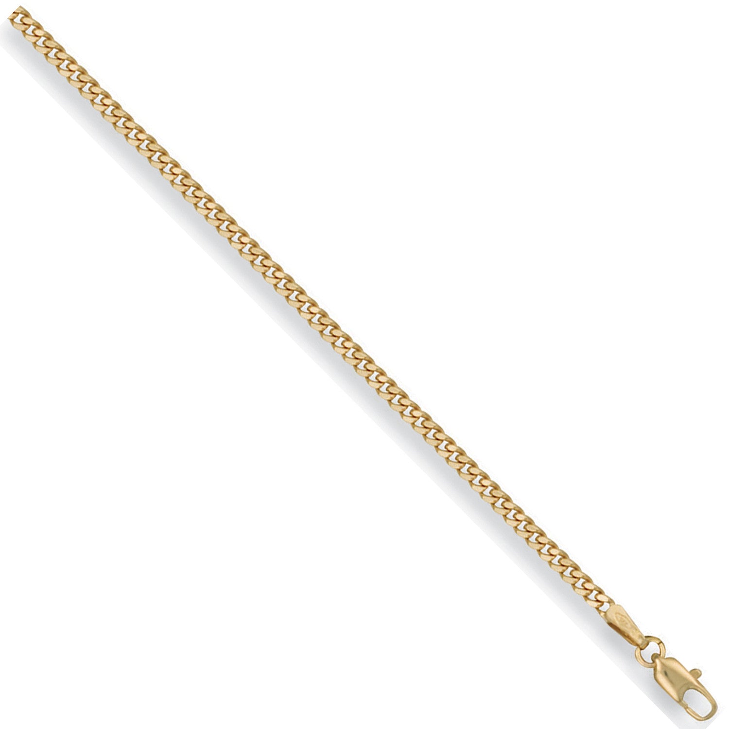 Yellow Gold 2.4mm Traditional Classic Curb Chain