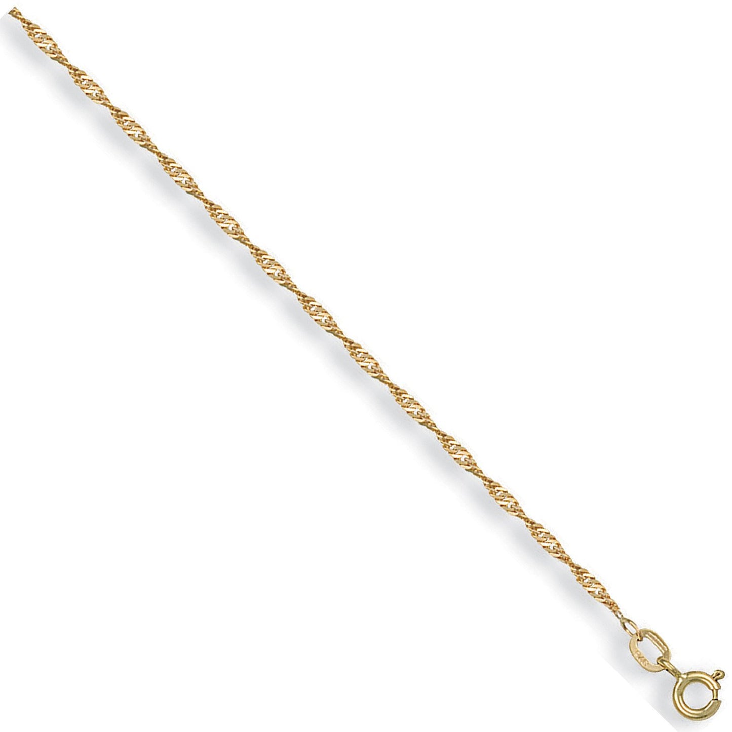 Yellow Gold 1.6mm Singapore Chain