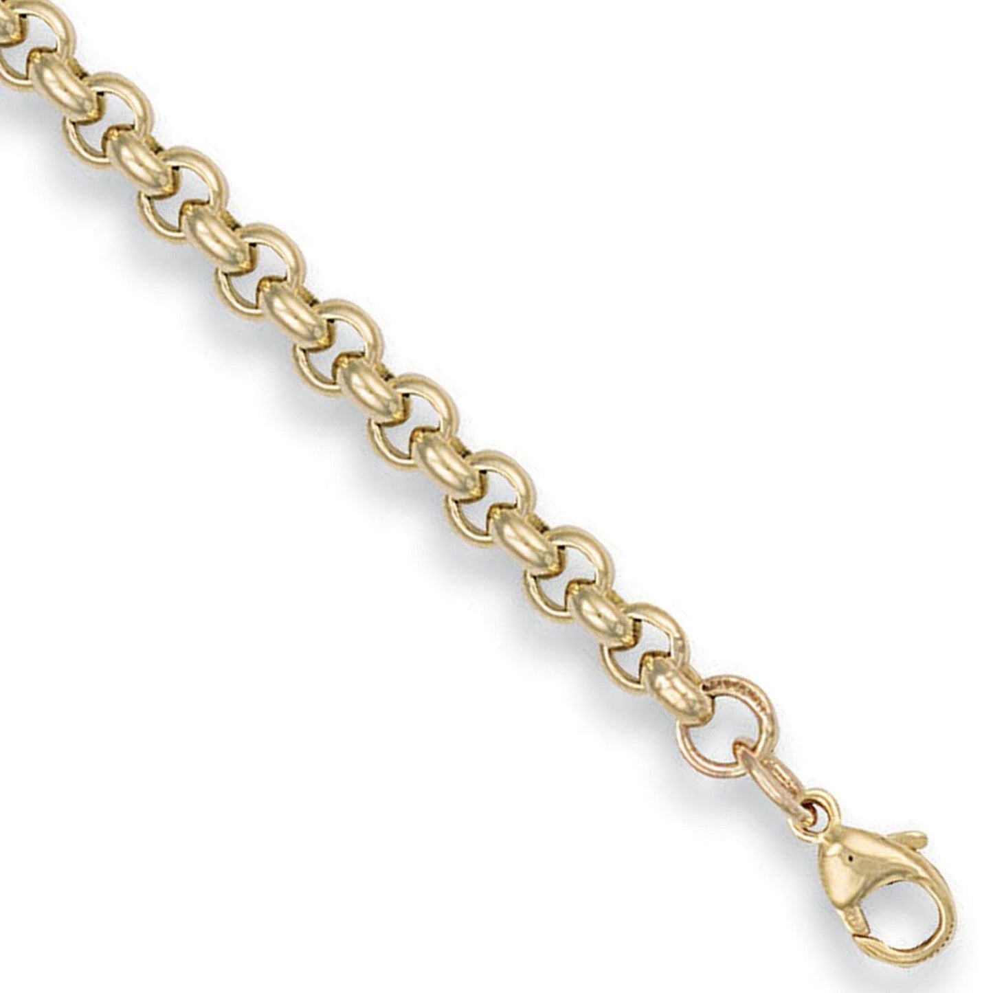 Yellow Gold 5.3mm Round Belcher Chain