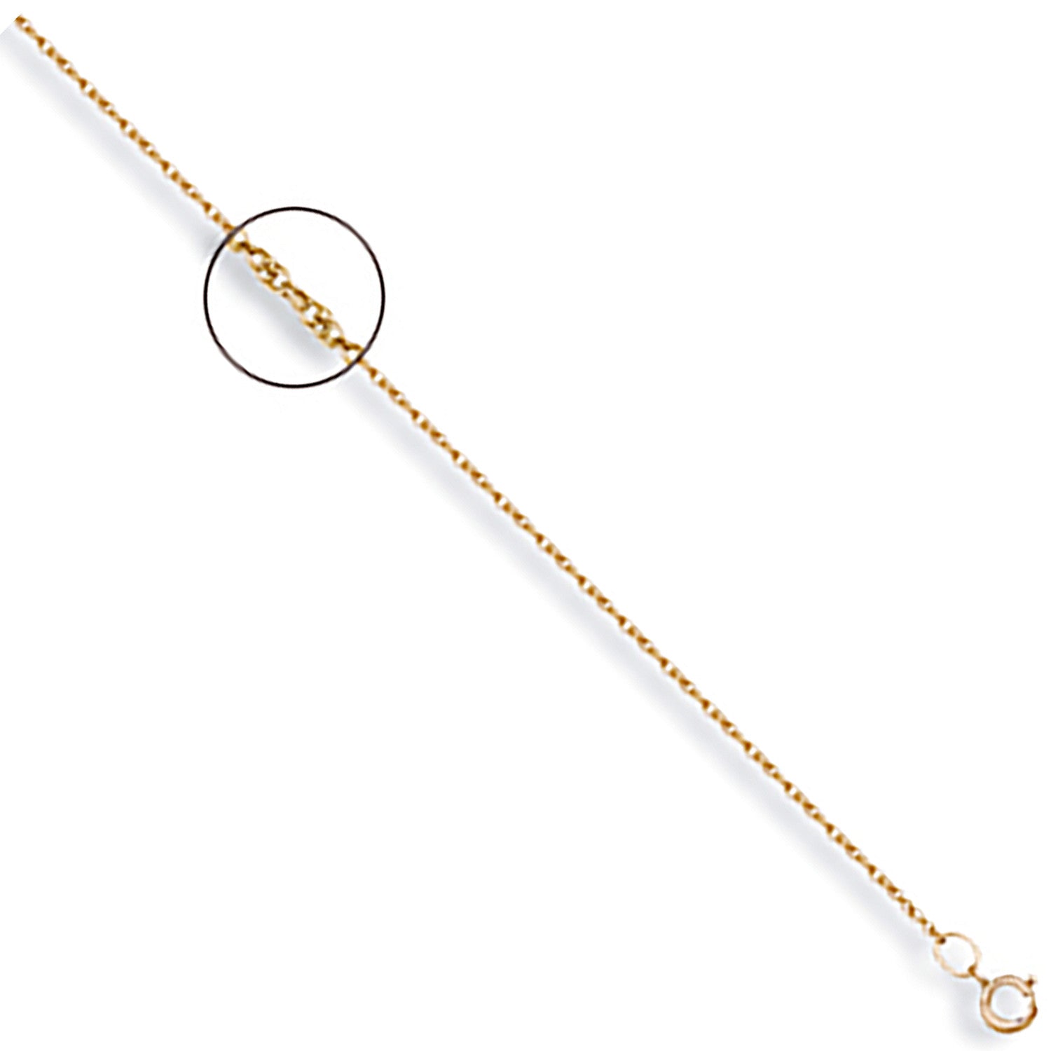 Yellow Gold 1.0mm Prince of Wales Chain