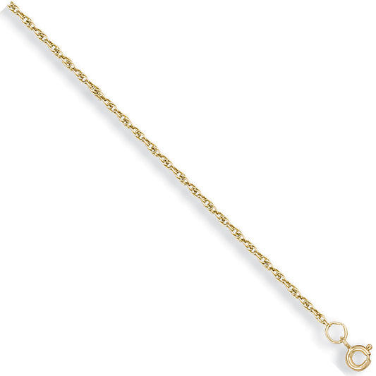 Yellow Gold 1.5mm Prince of Wales Chain