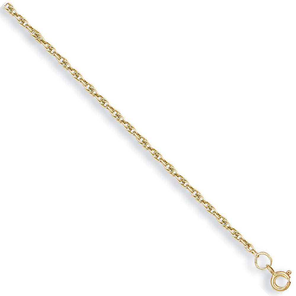 Yellow Gold 1.7mm Prince of Wales Chain