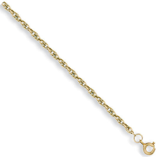 Yellow Gold 3.3mm Prince of Wales Chain